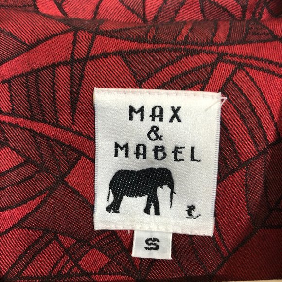 MAX & MABEL Red & Black Patchwork Jacket - Picture 2 of 11